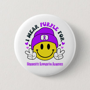 Badge Rond 5 Cm Hidradenitis Suppurativa Sensibilisation Ribbon Su
