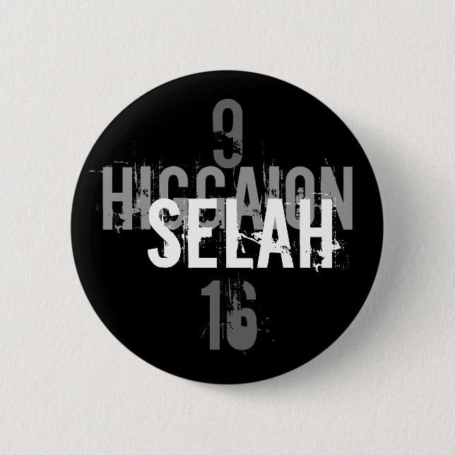 Badge Rond 5 Cm Higgaion, Selah, 9, 16 (Devant)