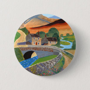 Badge Rond 5 Cm Highlands écossais