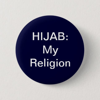 Badge Rond 5 Cm Hijab : Bouton de ma religion