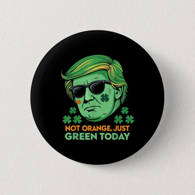Badge Rond 5 Cm Hilarious Trump St. Paddy's (Devant)