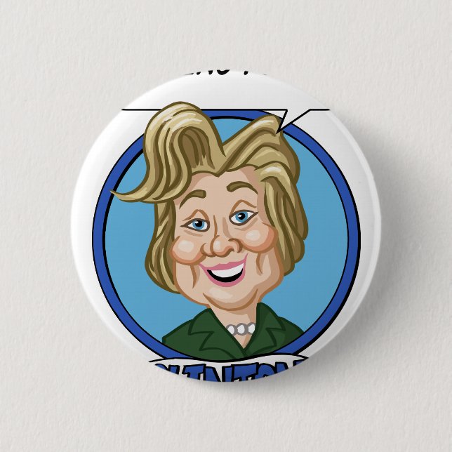 Badge Rond 5 Cm Hilary Clinton Election 2016 (Devant)