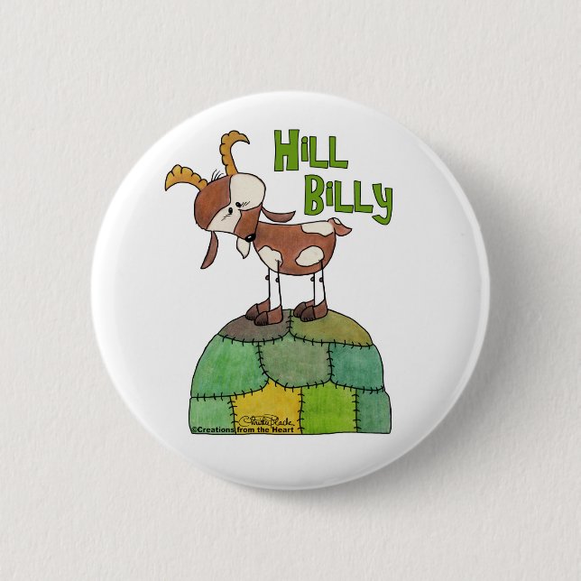 Badge Rond 5 Cm Hill Billy (Devant)