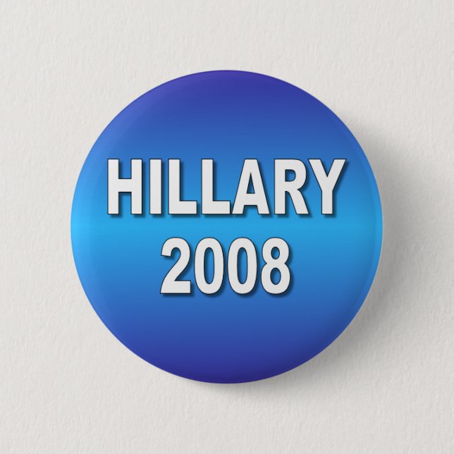Badge Rond 5 Cm Hillary 2008 (Devant)