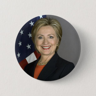 Badge Rond 5 Cm Hillary Clinton