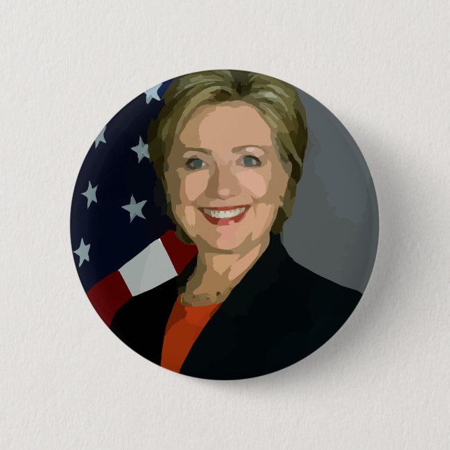 Badge Rond 5 Cm hillary clinton (Devant)