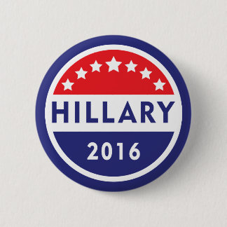 Badge Rond 5 Cm Hillary Clinton 16 Bouton