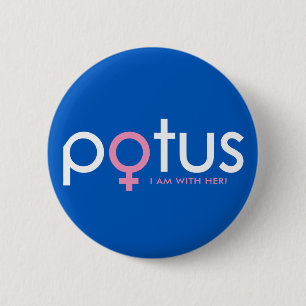Badge Rond 5 Cm Hillary Clinton 2016 - #iamwither de POTUS