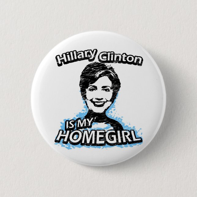 Badge Rond 5 Cm Hillary Clinton est mon homegirl (Devant)