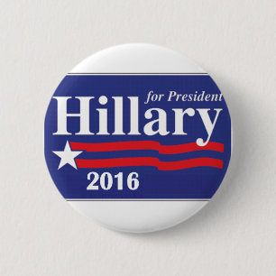 Badge Rond 5 Cm Hillary Clinton pour le Pin de président 2016