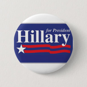 Badge Rond 5 Cm Hillary Clinton pour le Pin de président 2016