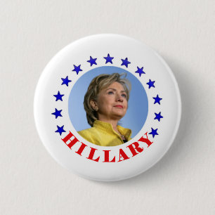 Badge Rond 5 Cm Hillary Clinton pour Presidenty 2016