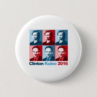 Badge Rond 5 Cm Hillary Clinton Tim Kaine 2016