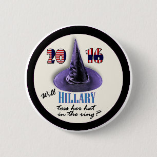 Badge Rond 5 Cm Hillary courra-t-elle en 2016 ?