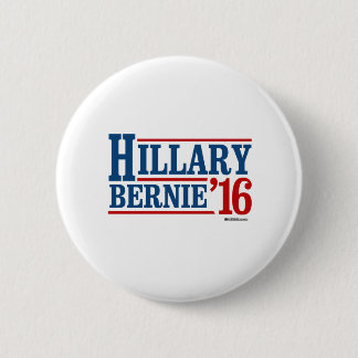 Badge Rond 5 Cm Hillary et Bernie en 2016