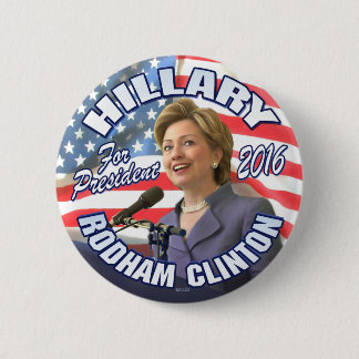 Badge Rond 5 Cm Hillary Rodham Clinton 2016