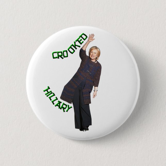 Badge Rond 5 Cm Hillary tordue (Devant)