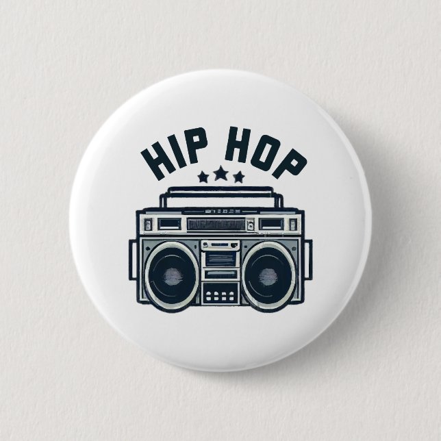 Badge Rond 5 Cm Hip hop (Devant)