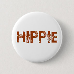 Badge Rond 5 Cm Hippie