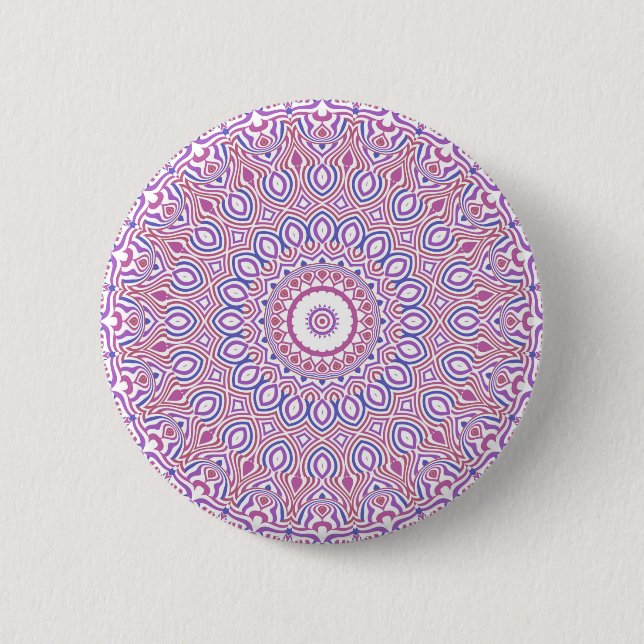 Badge Rond 5 Cm Hippie Boho Funky Bohemian Super Kaleidoscope (Devant)