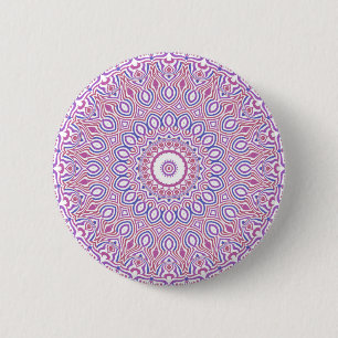 Badge Rond 5 Cm Hippie Boho Funky Groovy Bohémien Kaléidoscope