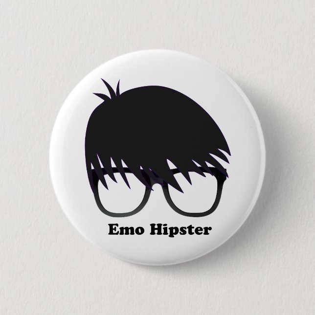 Badge Rond 5 Cm Hippie d'Emo (Devant)