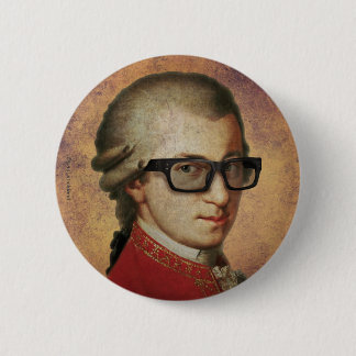 Badge Rond 5 Cm Hippie Mozart