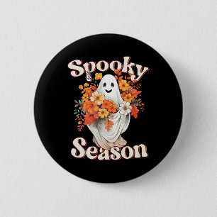 Badge Rond 5 Cm Hippie rétro Halloween mignonne Feu Saison Éffraya