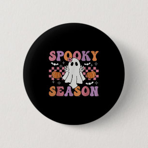 Badge Rond 5 Cm Hippie rétro Halloween mignonne Feu Saison Éffraya