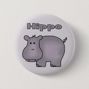 Badge Rond 5 Cm Hippo mou