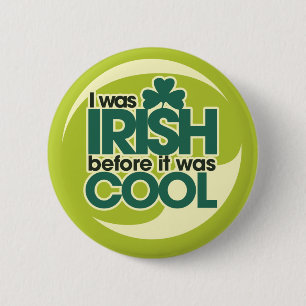 Badge Rond 5 Cm Hipster irlandais