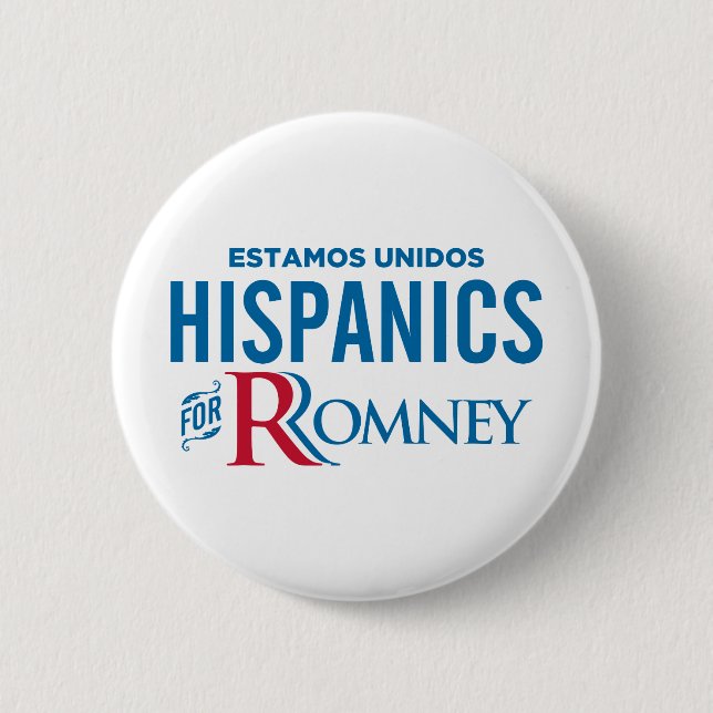 Badge Rond 5 Cm Hispaniques pour Romney (Devant)