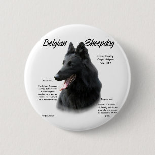 Badge Rond 5 Cm Histoire Belge Du Chien À Cheval; Tout Sur Le Chie