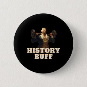 Badge Rond 5 Cm Histoire Buff George Washington 4 juillet Gym Wor