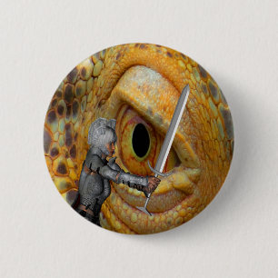Badge Rond 5 Cm Histoire de Dragon Folk