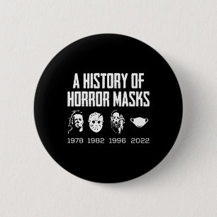 Badge Rond 5 Cm Histoire Des Masques D'Horreur Costume Lazy Hallow