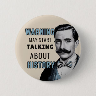 Badge Rond 5 Cm Histoire, historique, historique, vieux, vintage