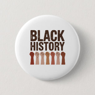 Badge Rond 5 Cm Histoire noire Américain d'origine africaine Fier