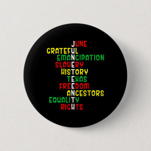 Badge Rond 5 Cm Histoire noire Journée de la liberté africaine
