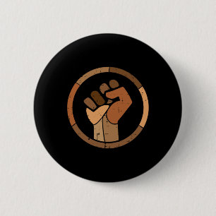 Badge Rond 5 Cm Histoire noire Melanin Poing African Pride Hommes