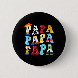 Badge Rond 5 Cm Histoire Papa Toy Boy Histoire Papa Fête des pères