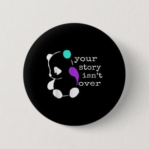 Badge Rond 5 Cm Histoire pas fini - Semicolon Cadeau Prévention du