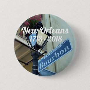 Badge Rond 5 Cm Historique tricentenaire de La Nouvelle-Orléans