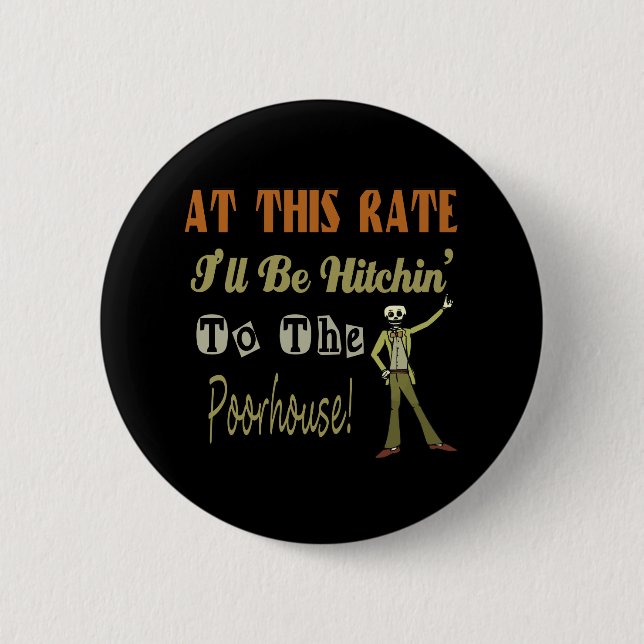 Badge Rond 5 Cm Hitchin au Poorhouse (Devant)