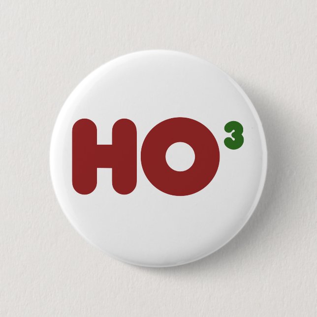 Badge Rond 5 Cm Ho 3 Nerdy drôles noël (Devant)