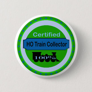 Badge Rond 5 Cm HO collecteur de train Pinback/bouton