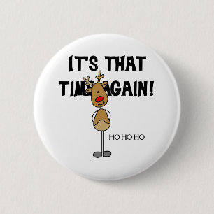 Badge Rond 5 Cm Ho Ho Ho