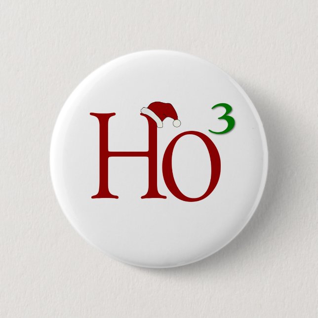 Badge Rond 5 Cm Ho Ho Ho (Devant)