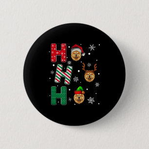 Badge Rond 5 Cm Ho Ho Ho Chow Chow Amoureux des chiens corresponda