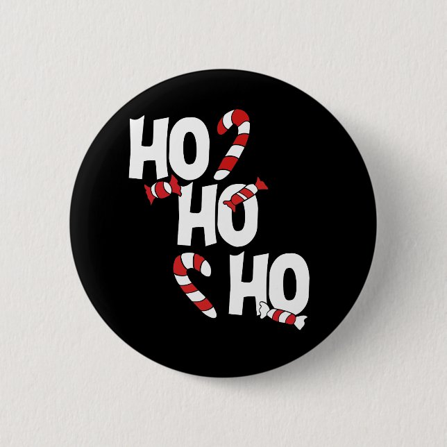 Badge Rond 5 Cm ho ho ho noël xmas (Devant)